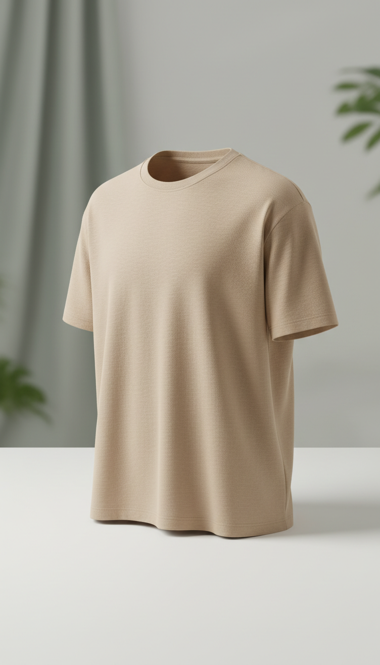 Cotton shirt with breathable weave